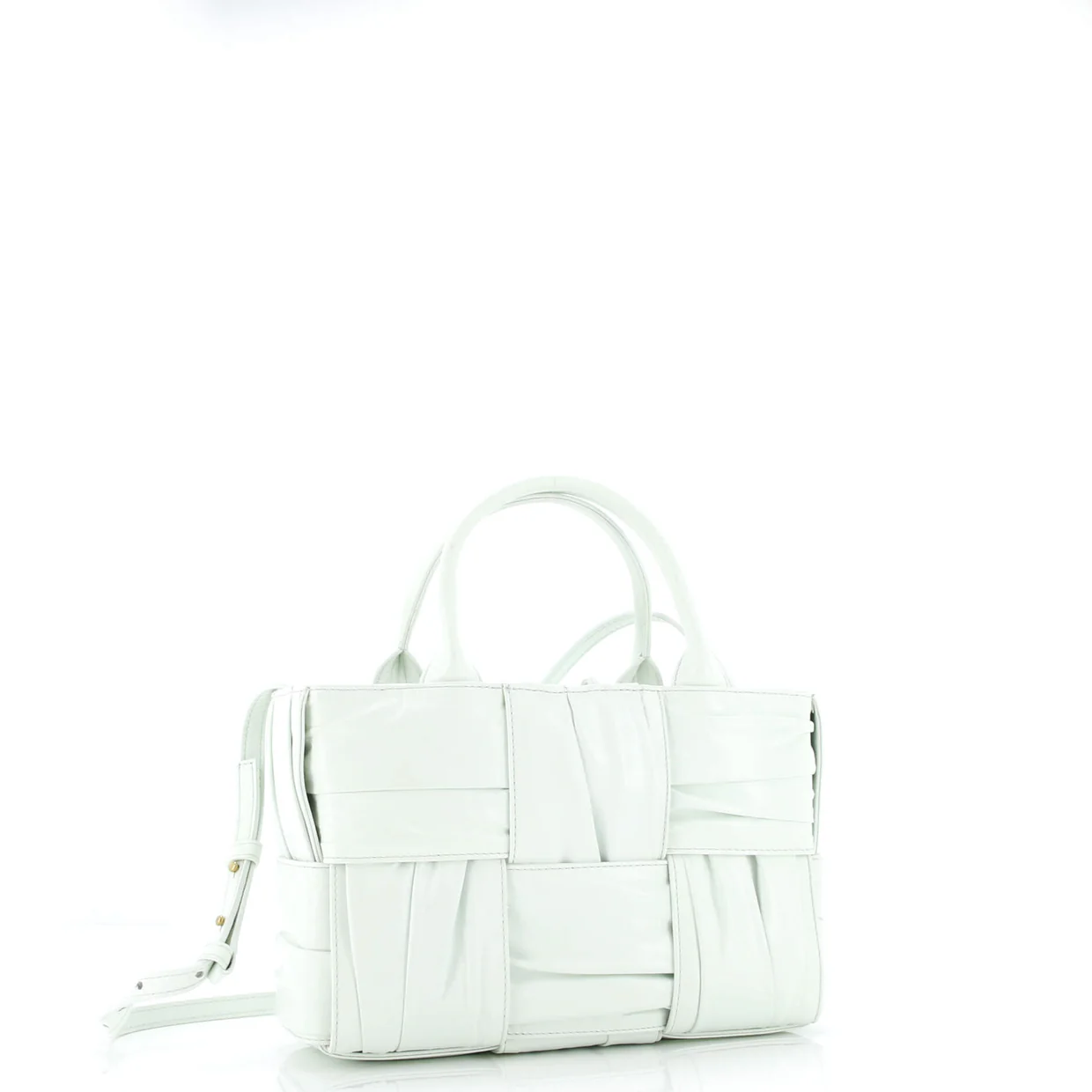 Arco Tote Maxi Intrecciato Plisse Leather Mini - Deep Luxury