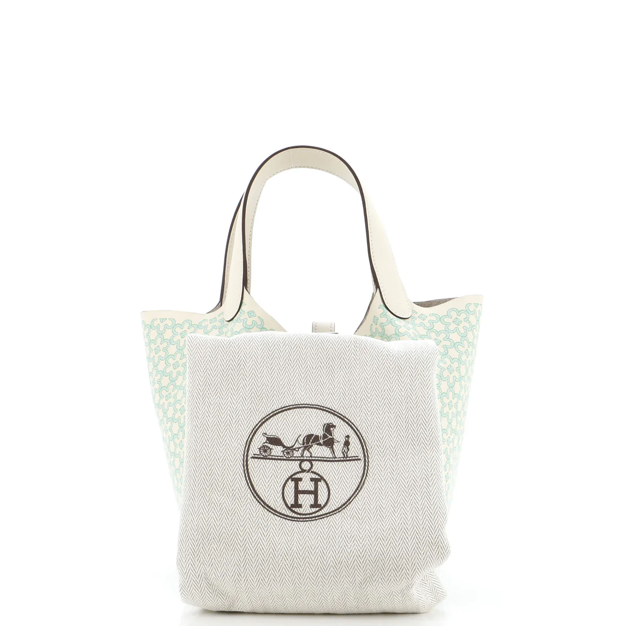 Picotin Lock Bag Lucky Daisy Printed Swift PM - Deep Luxury