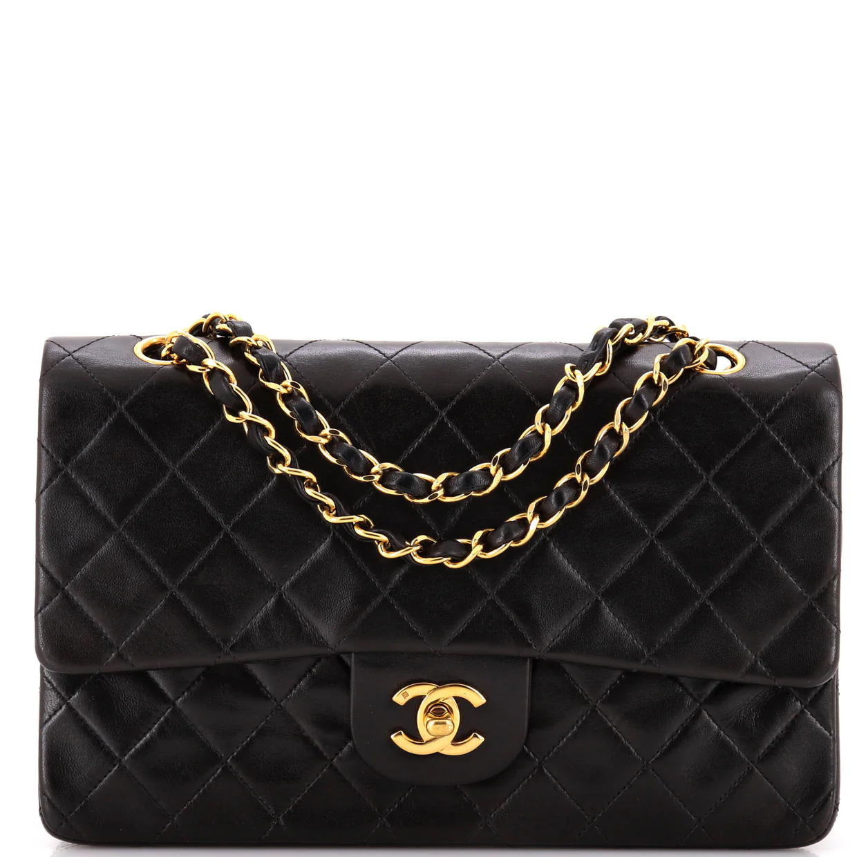 Vintage Classic Double Flap Bag Quilted Lambskin Medium - Deep Luxury
