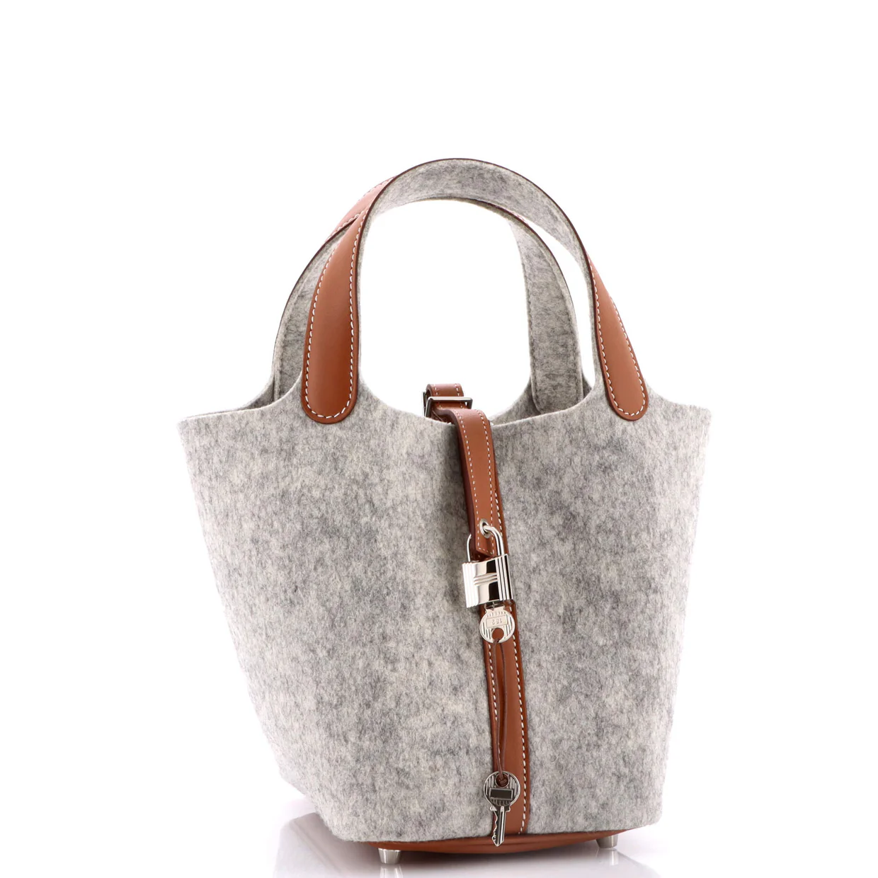 Picotin Lock Bag Felt with Leather PM - Deep Luxury
