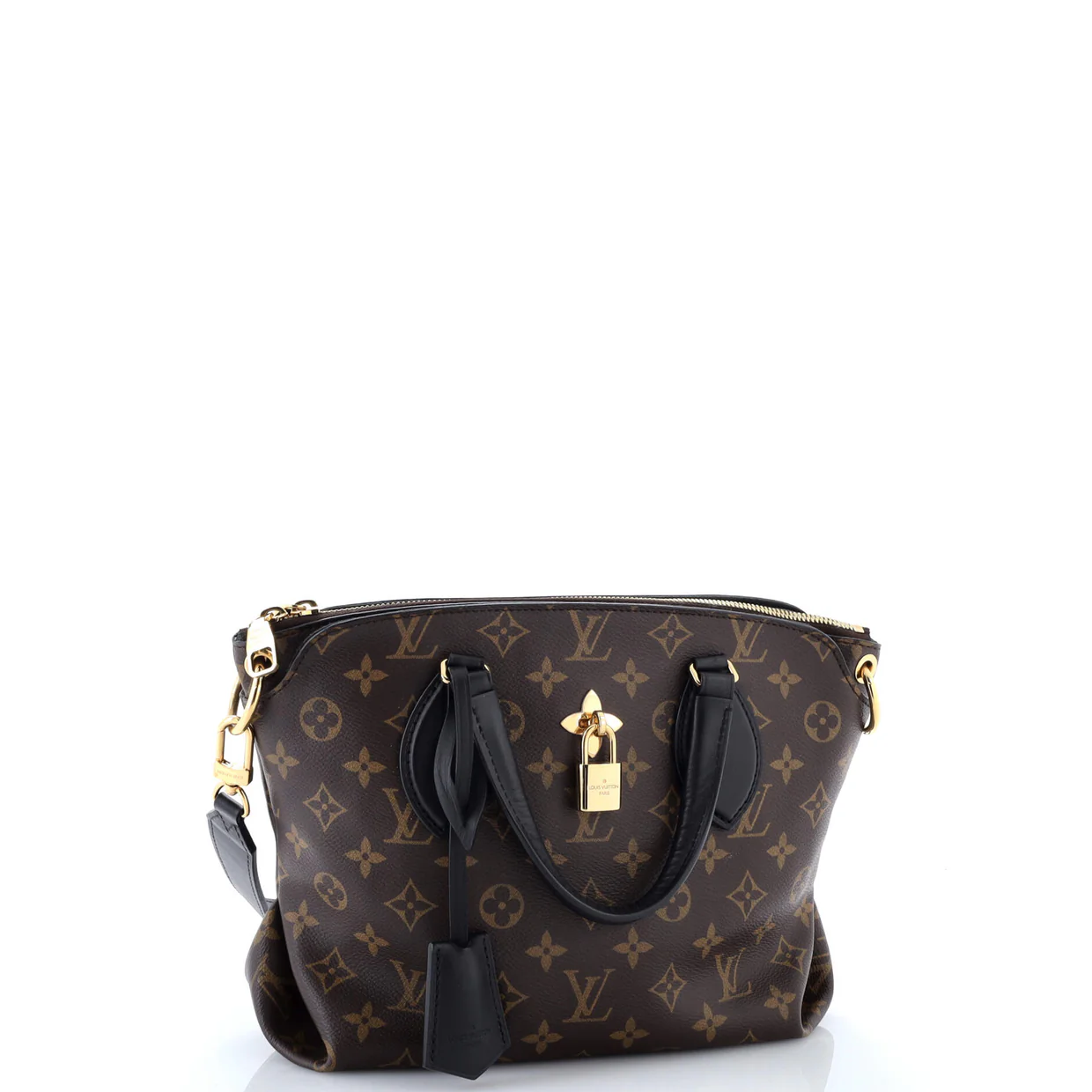 Flower Zipped Tote Monogram Canvas PM - Deep Luxury