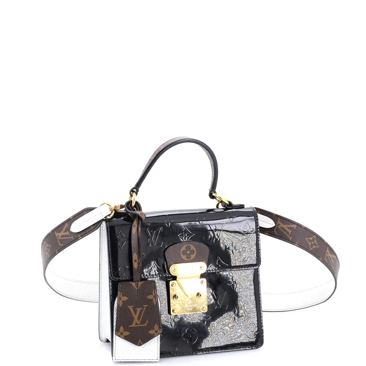 Spring Street NM Handbag Monogram Vernis with Monogram Canvas and Epi Leather - Deep Luxury