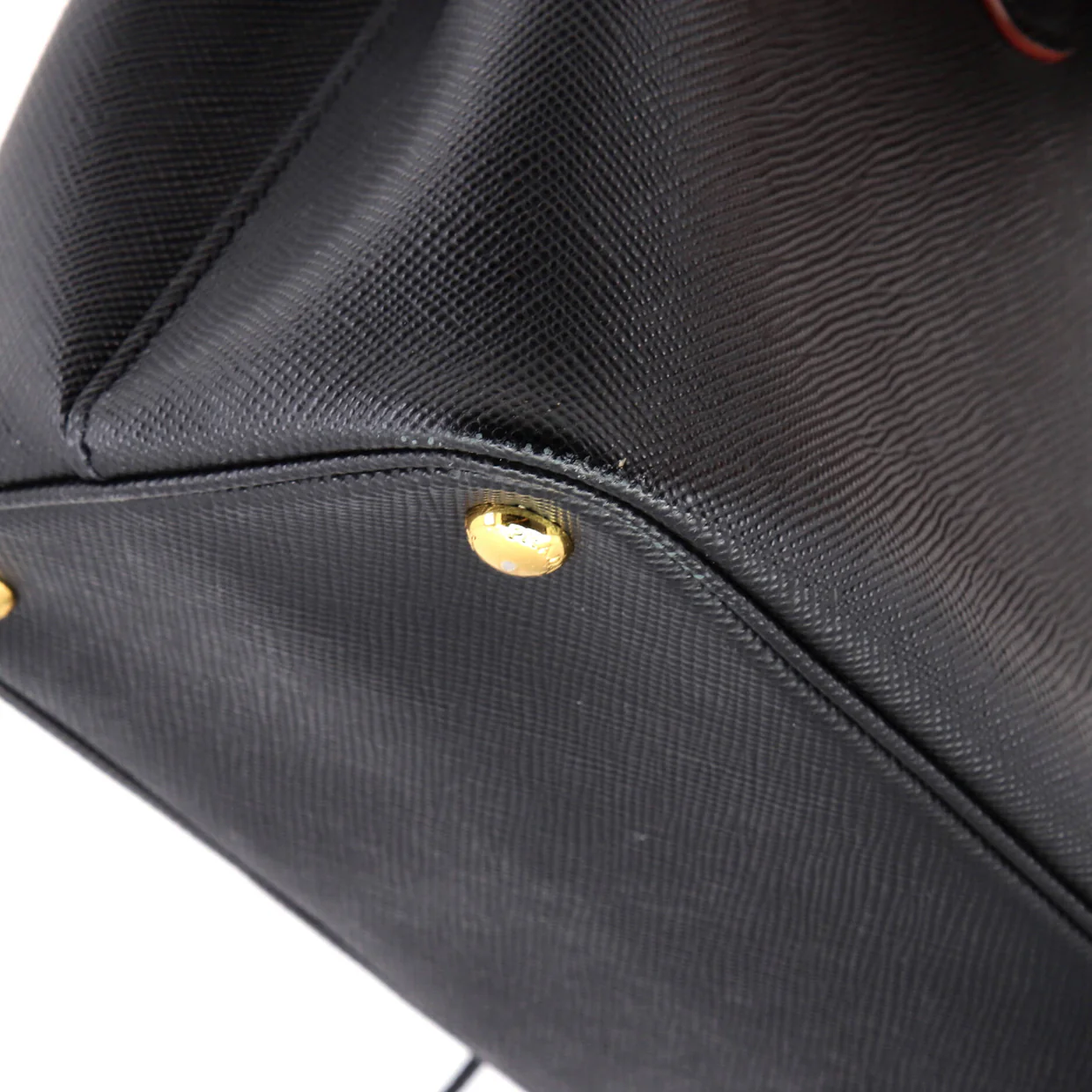 Cuir Double Tote Saffiano Leather Medium - Deep Luxury