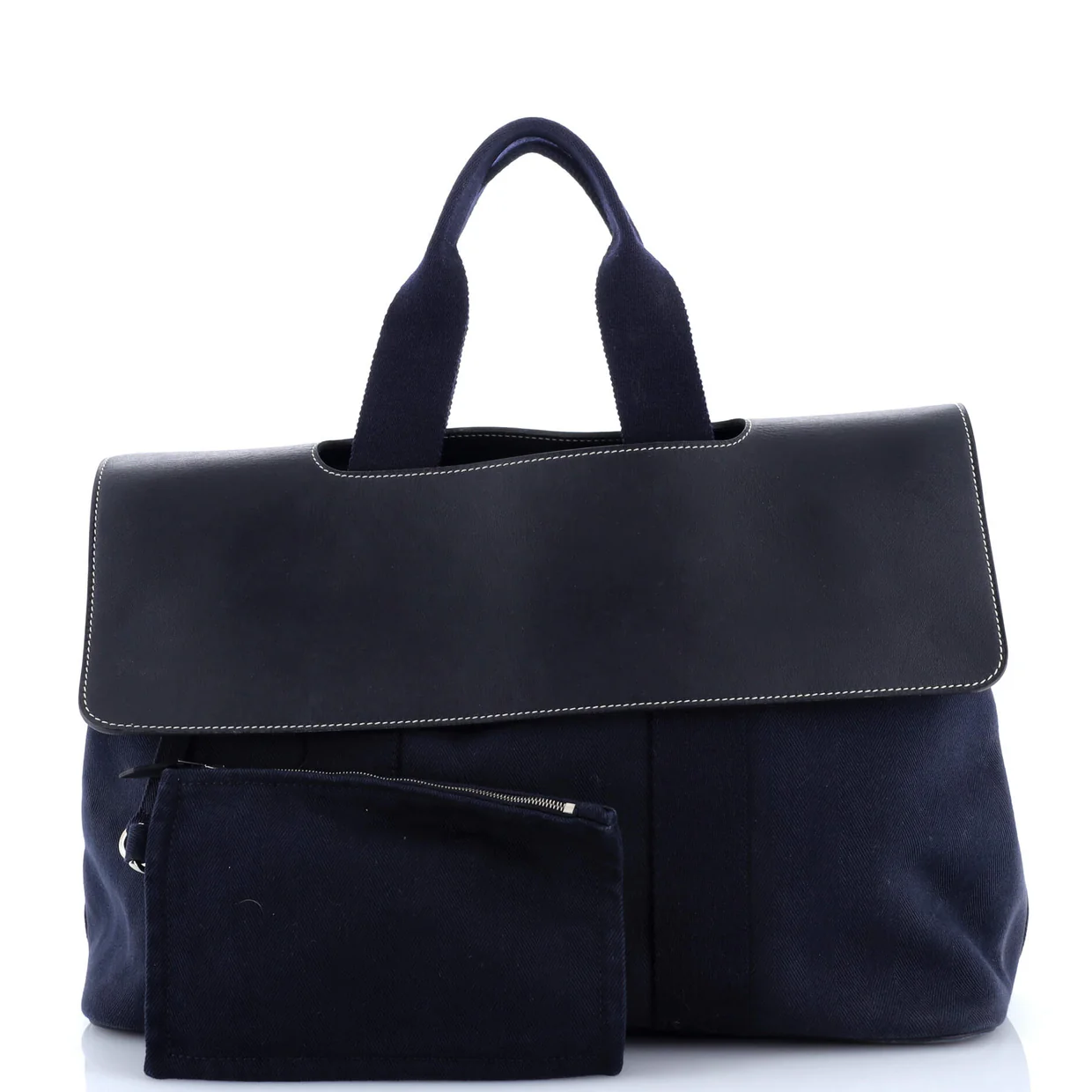 Valparaiso Bag Toile and Leather MM - Deep Luxury