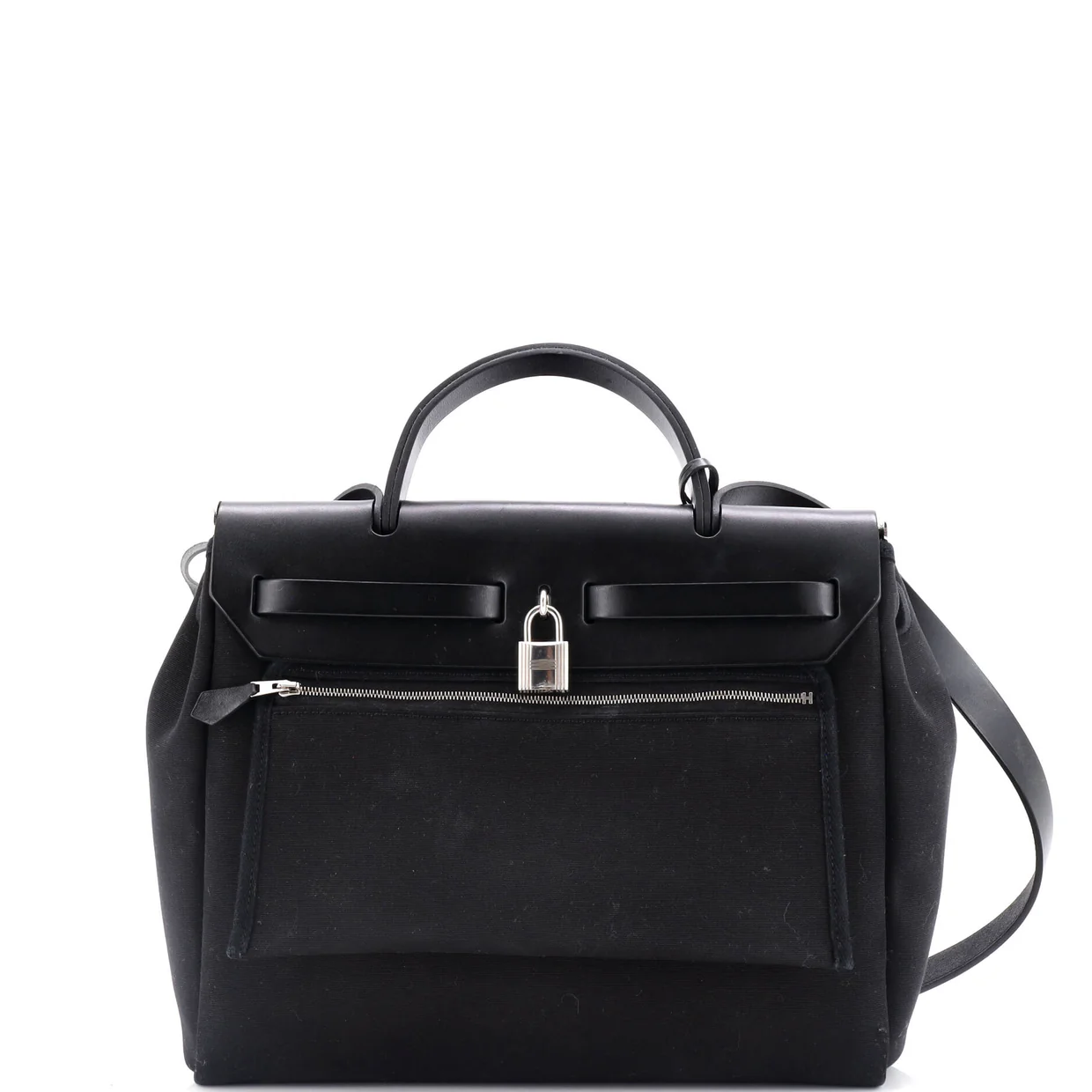 Herbag Zip Leather and Toile 31 - Deep Luxury