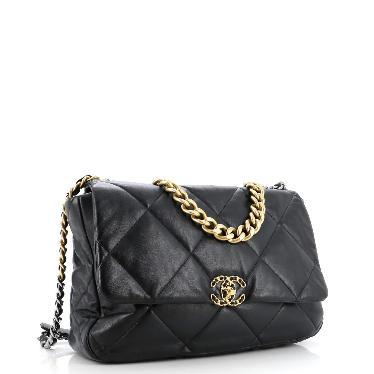 19 Flap Bag Quilted Leather Maxi - Deep Luxury