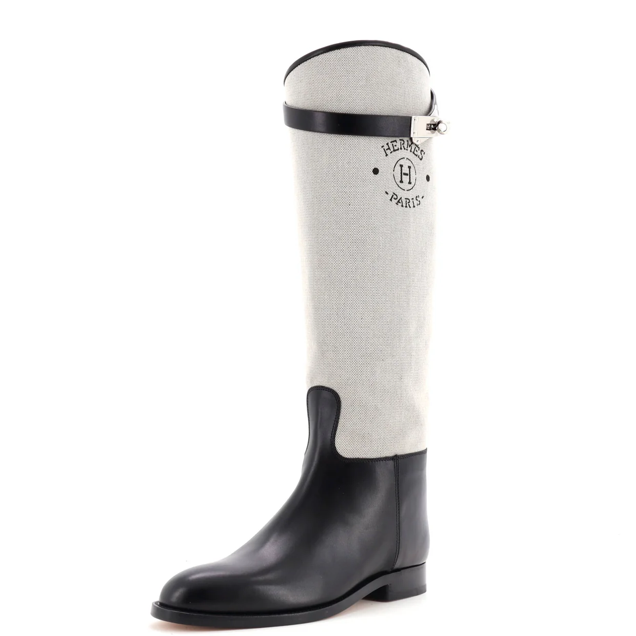 Women's Jumping Boots Printed Toile and Leather - Deep Luxury