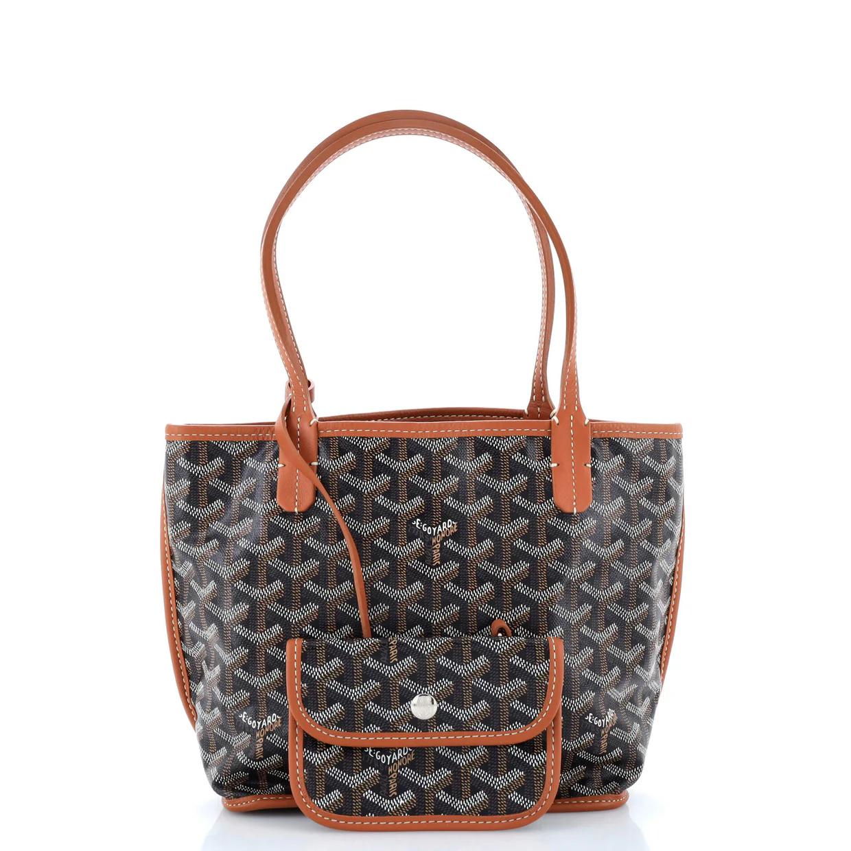 Anjou Reversible Tote Coated Canvas Mini - Deep Luxury