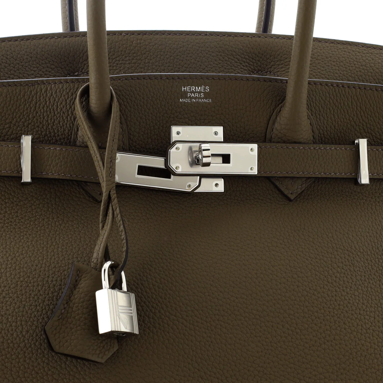 Birkin Handbag Vert Maquis Togo with Palladium Hardware 30 - Deep Luxury