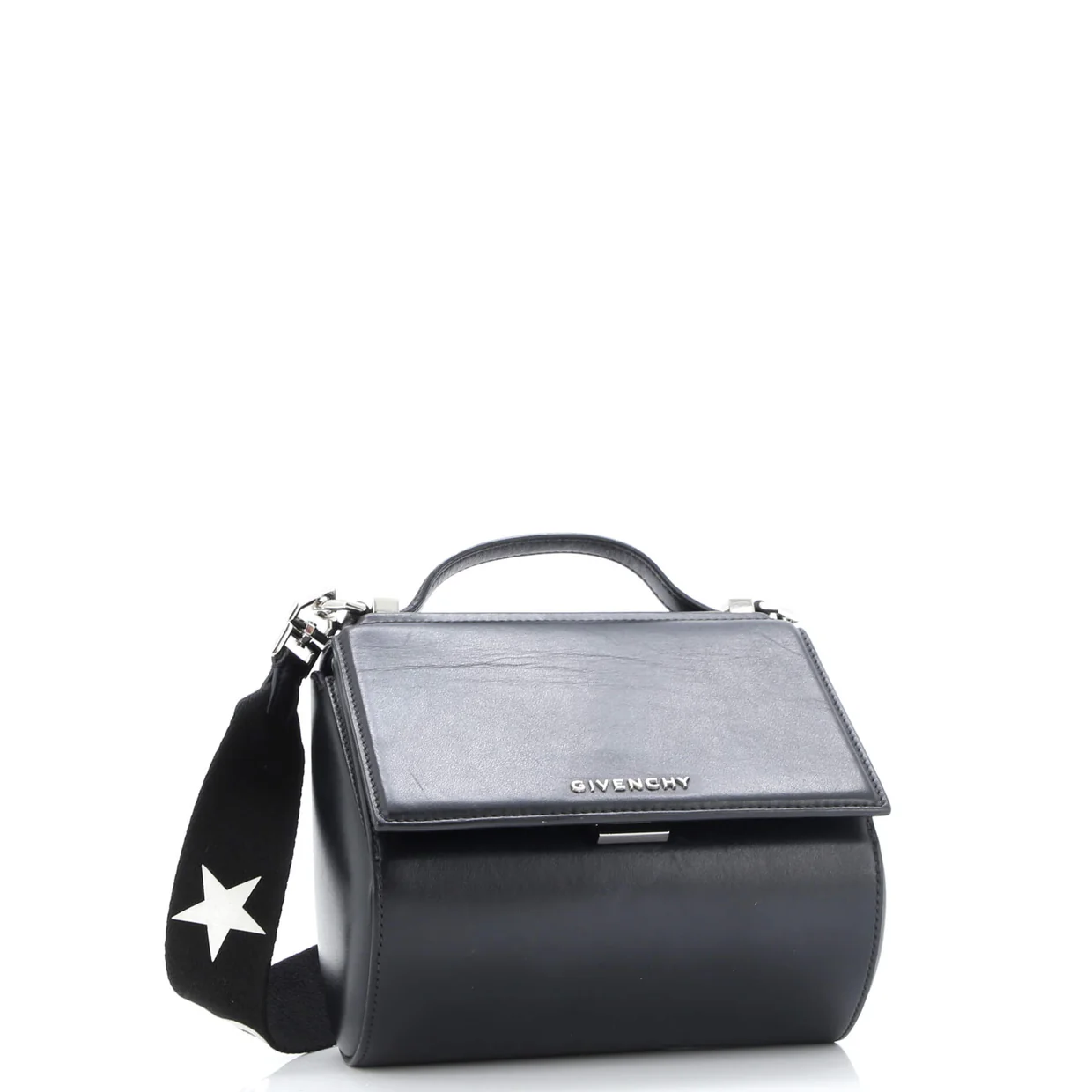 Logo Strap Pandora Box Bag Leather Mini - Deep Luxury
