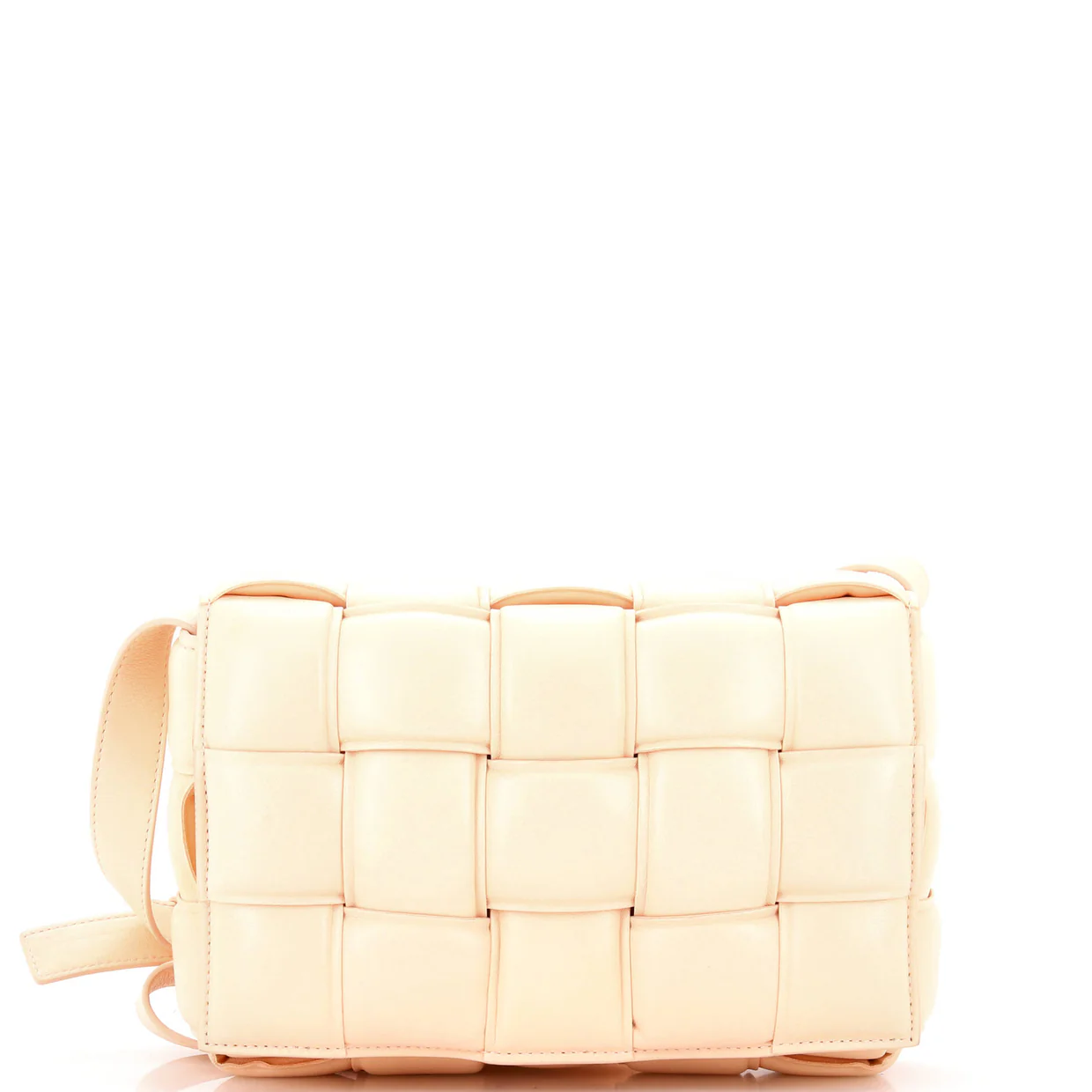 Cassette Crossbody Bag Padded Maxi Intrecciato Leather - Deep Luxury