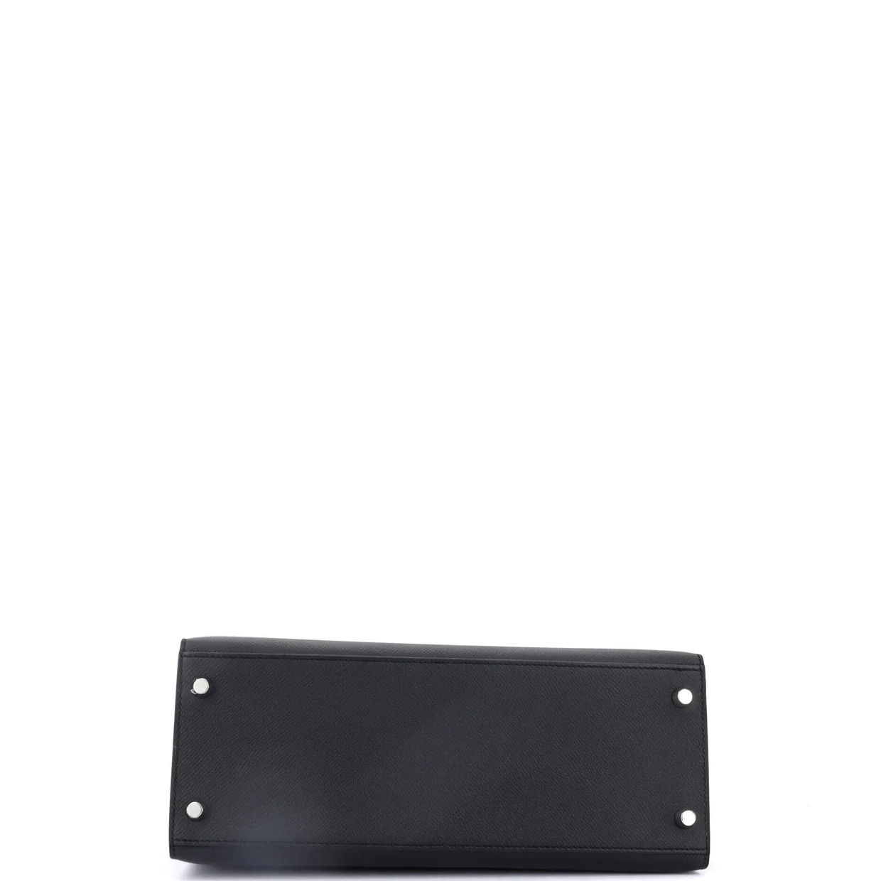Kelly Handbag Noir Epsom with Palladium Hardware 28 - Deep Luxury