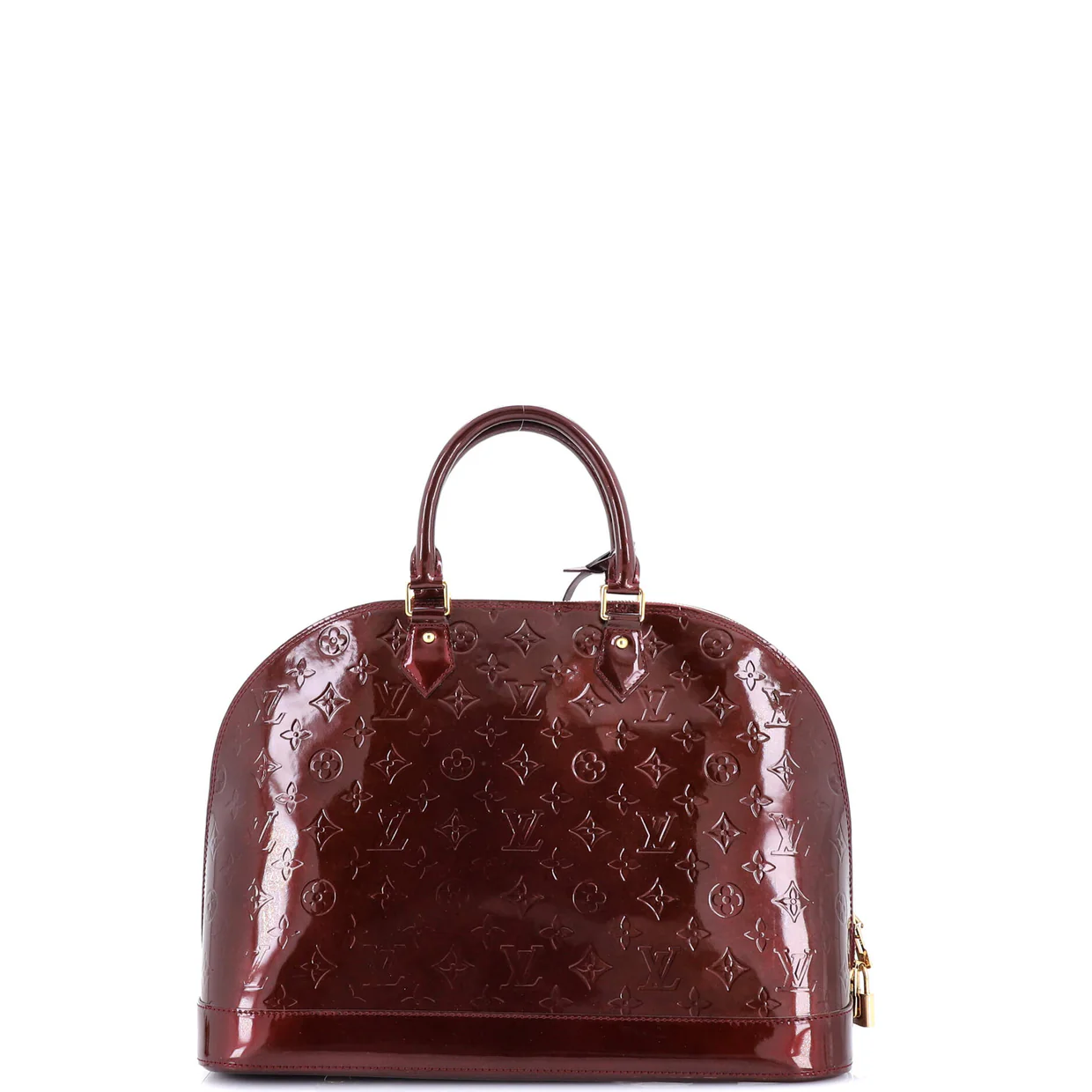 Alma Handbag Monogram Vernis GM - Deep Luxury