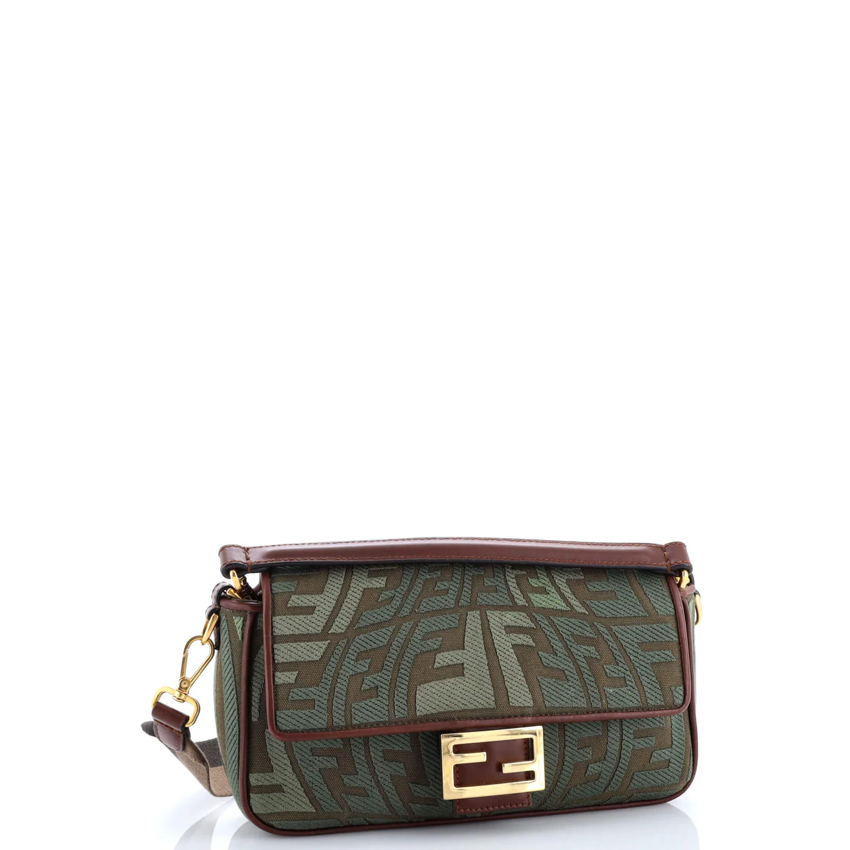 Baguette NM Bag Fish-Eye FF Embroidered Canvas Medium - Deep Luxury