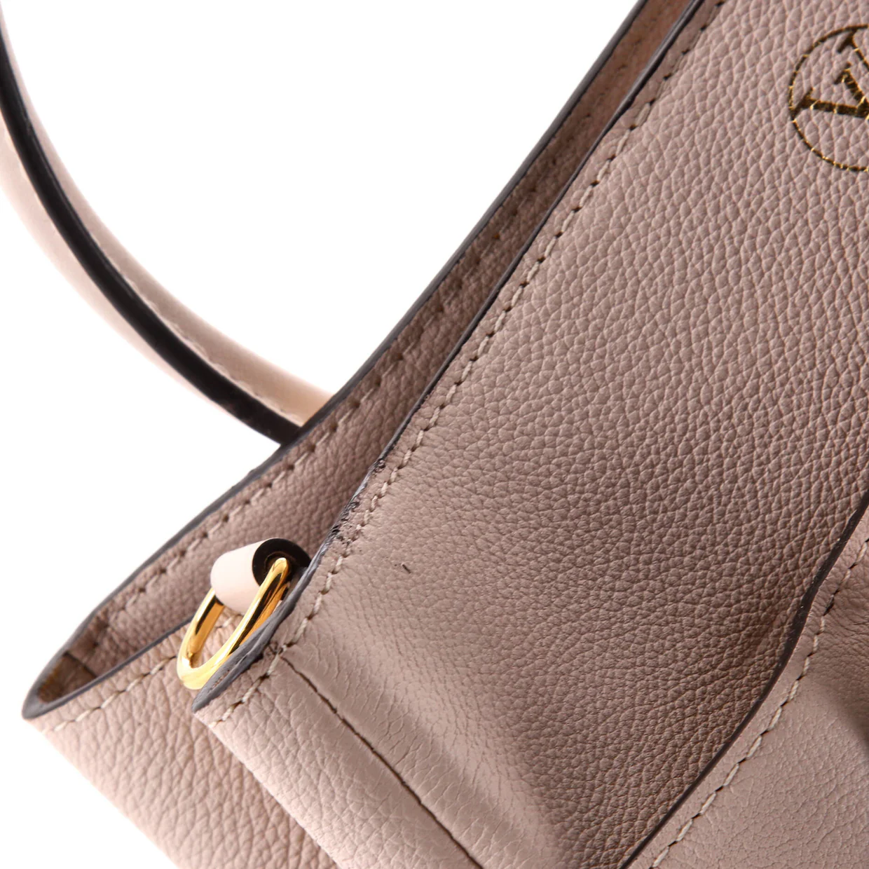 On My Side Tote Mahina Leather MM - Deep Luxury