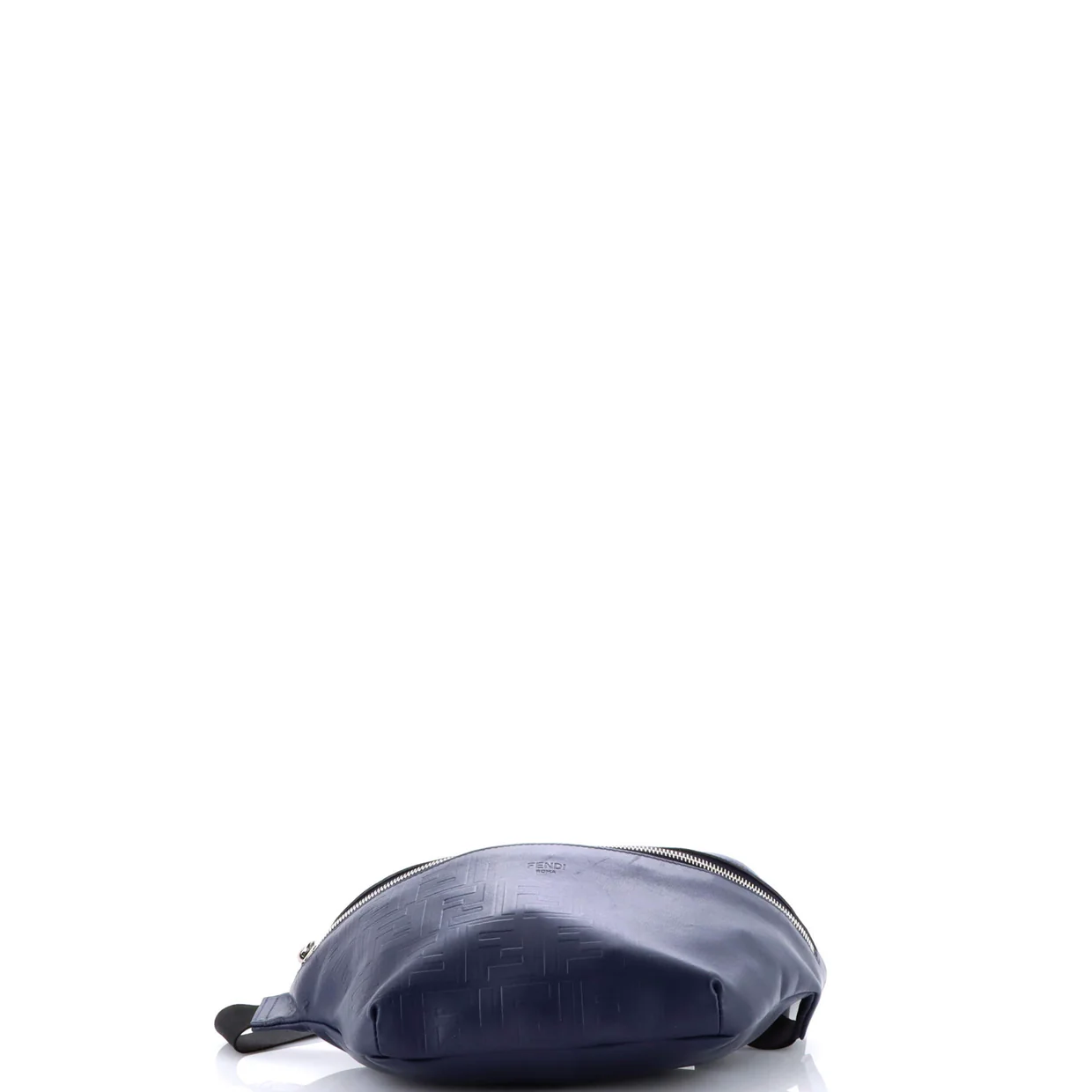 Zip Waist Bag Zucca Embossed Leather - Deep Luxury