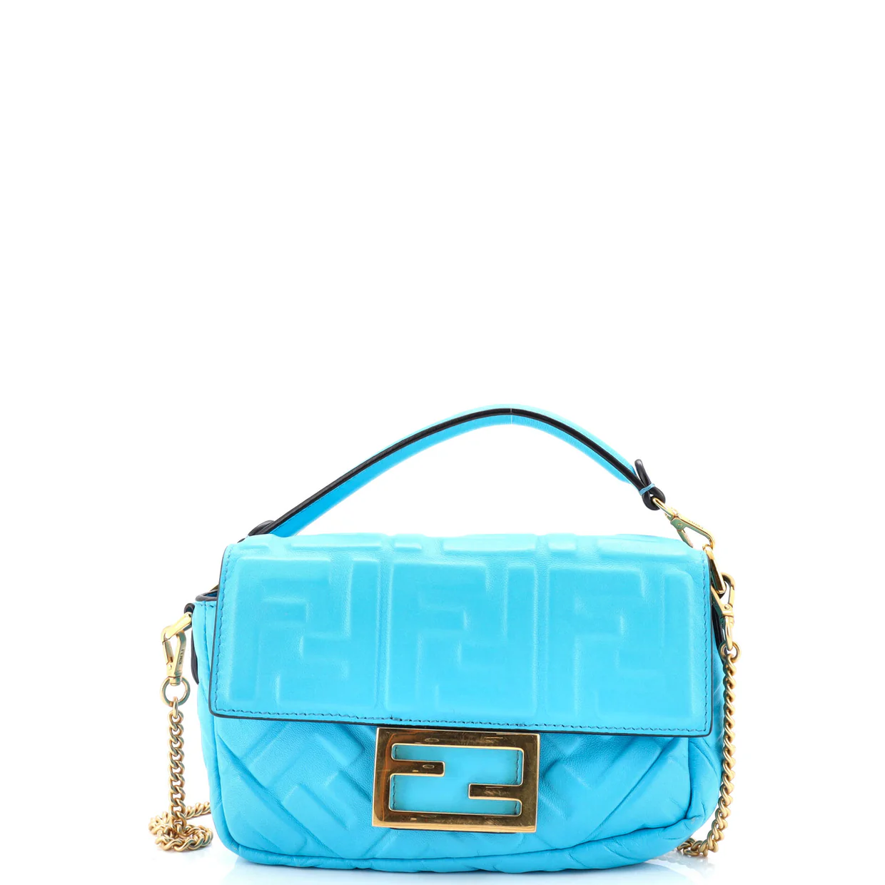 Baguette NM Bag Zucca Embossed Leather Mini - Deep Luxury