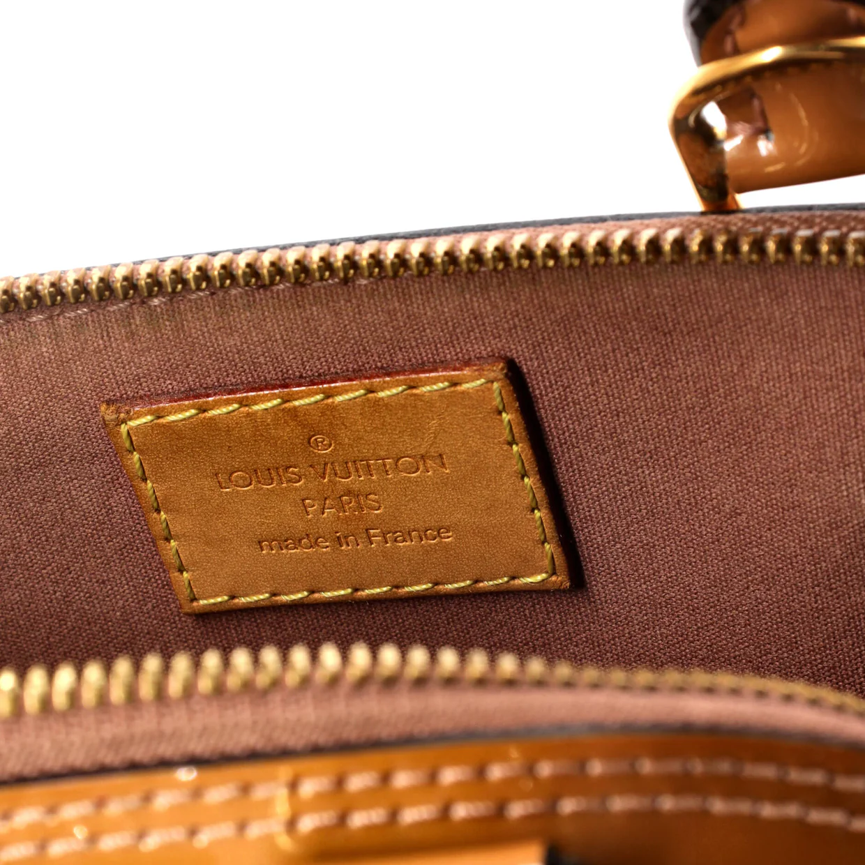 Alma Handbag Monogram Vernis BB - Deep Luxury