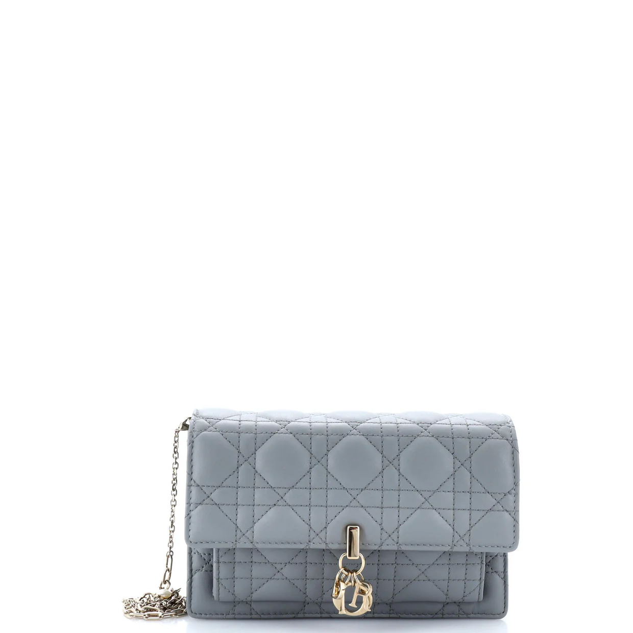 My Dior Top Handle Flap Bag Cannage Quilt Lambskin Mini - Deep Luxury