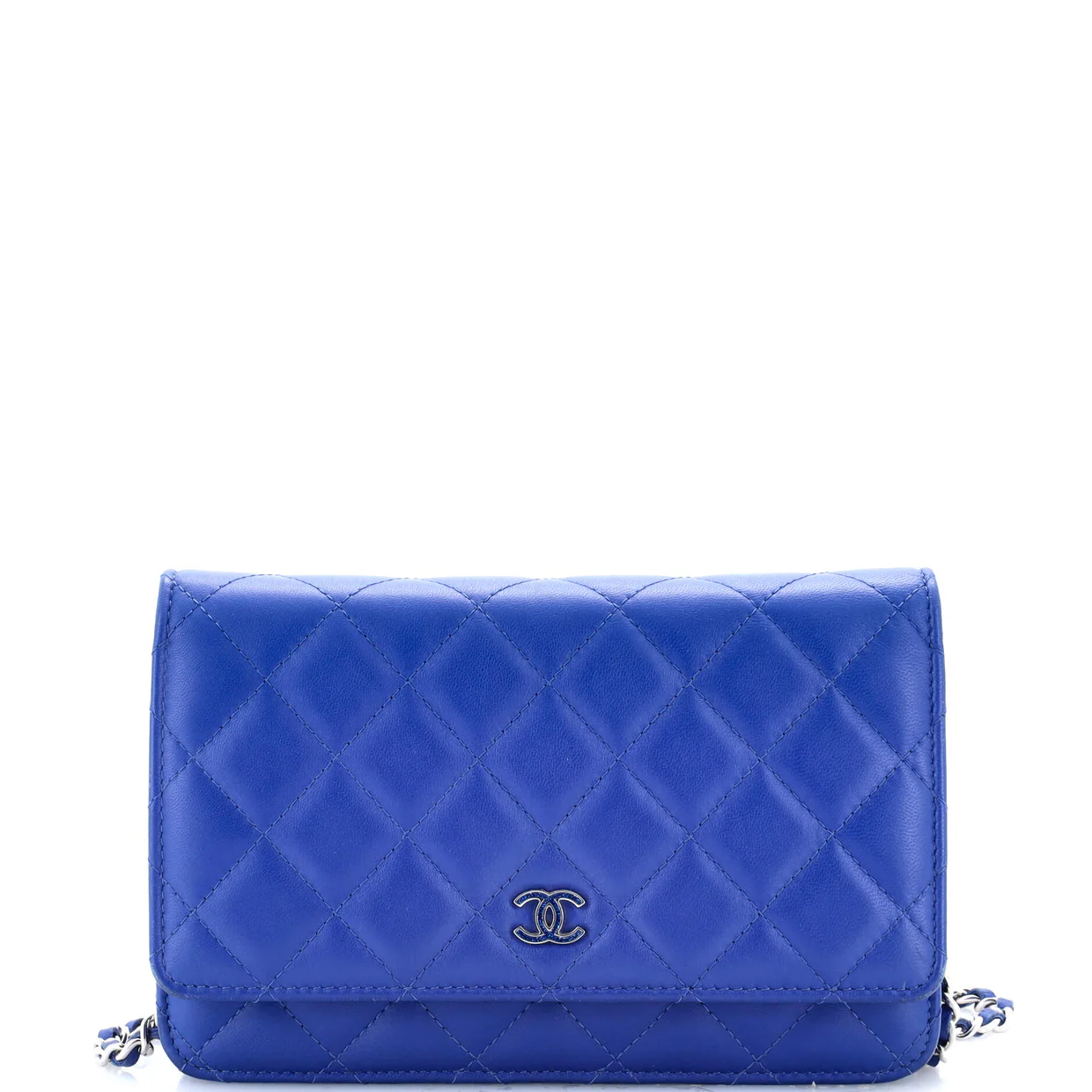 Wallet on Chain Quilted Lambskin - Deep Luxury