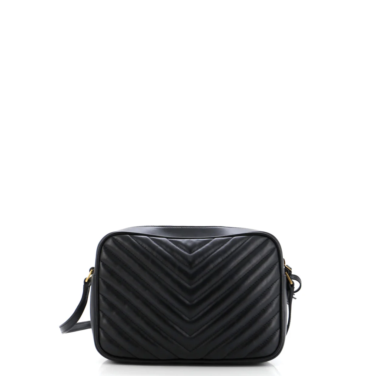 Lou Camera Bag Matelasse Chevron Leather Small - Deep Luxury