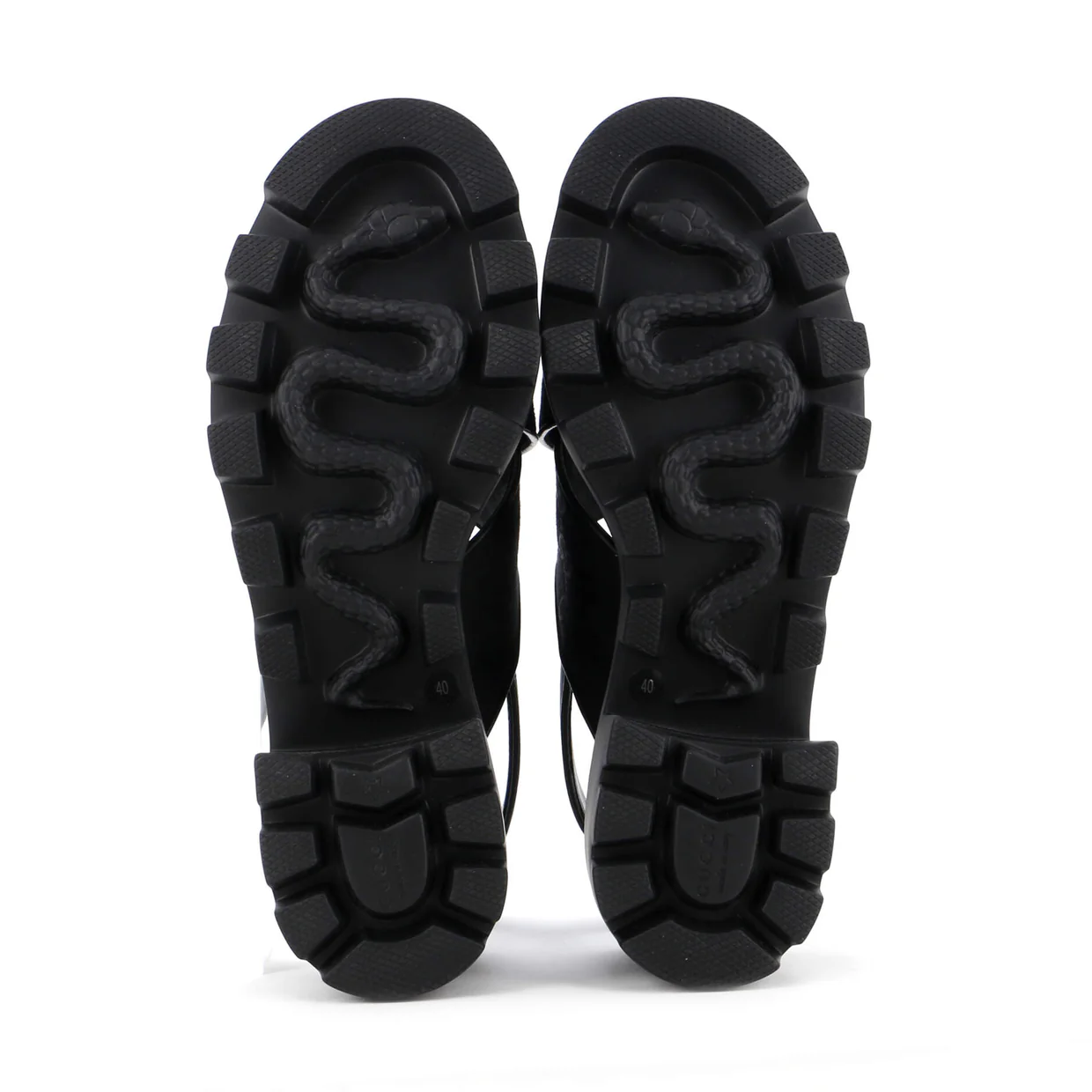 Women's Lug Sole Platform Slingback Sandals GG Canvas - Deep Luxury