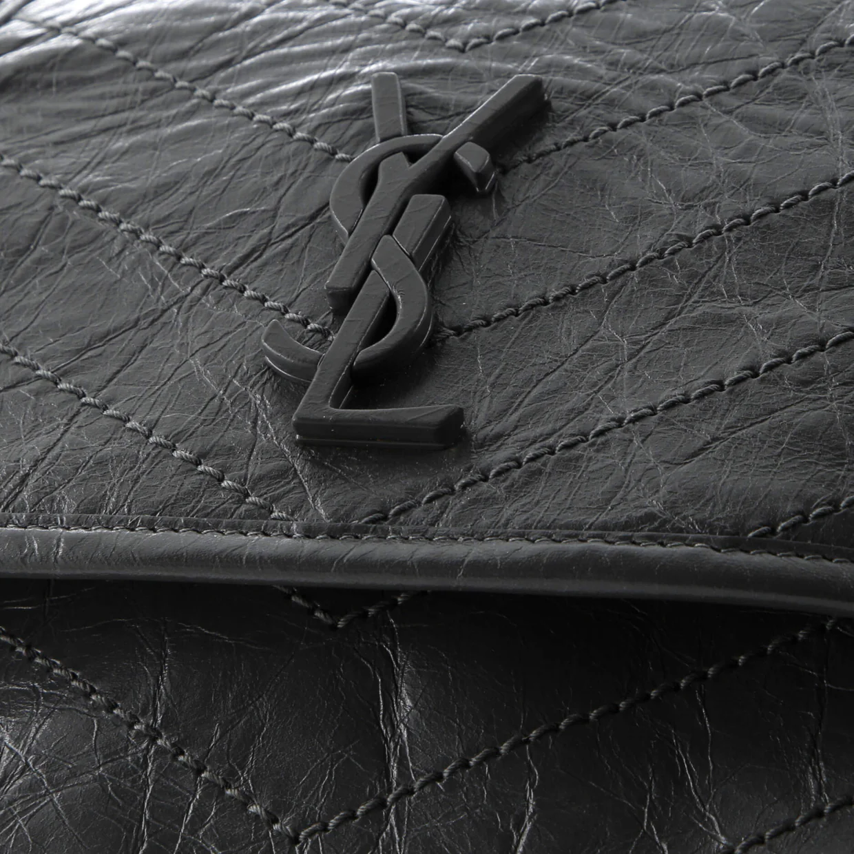 Niki Chain Flap Bag Matelasse Chevron Leather Baby - Deep Luxury