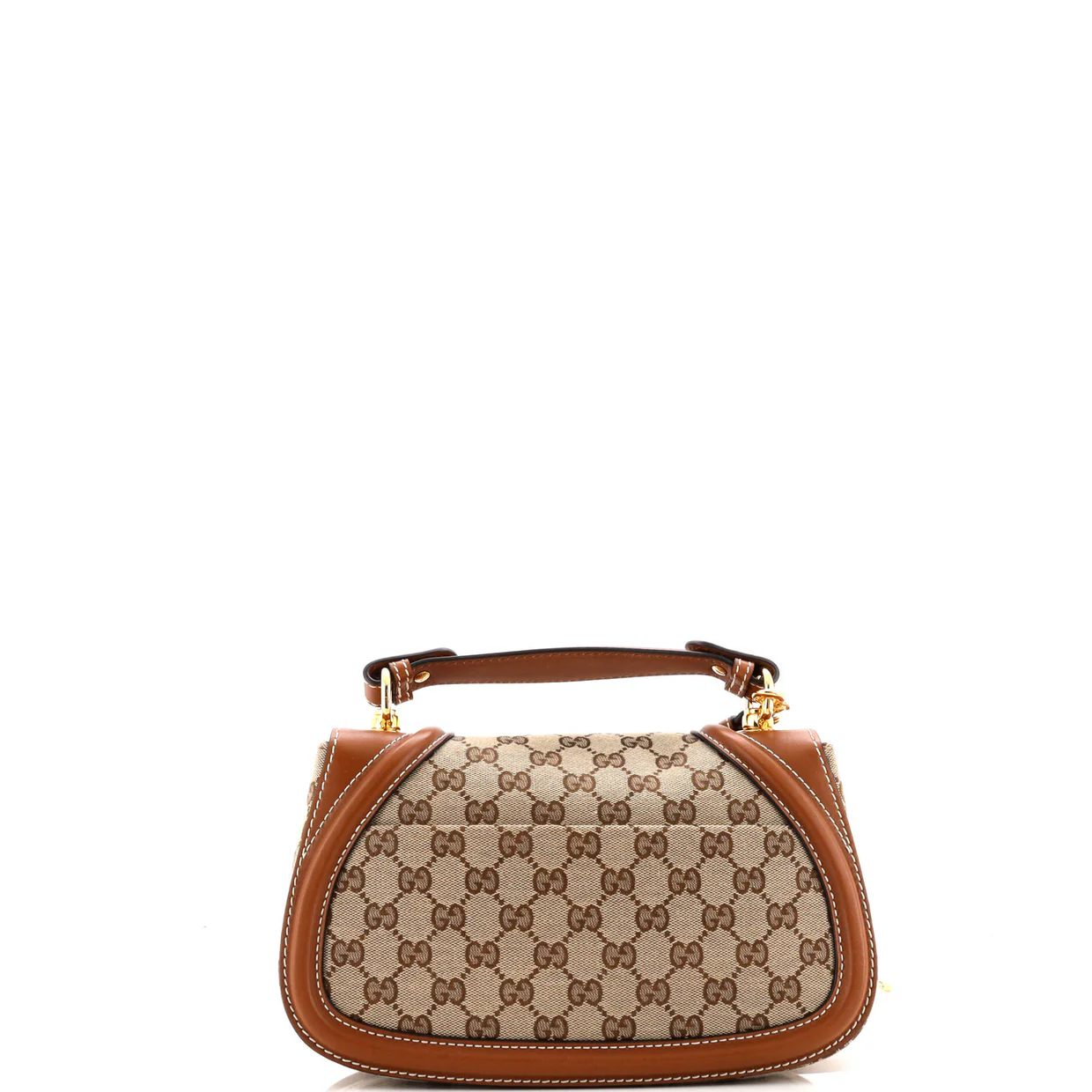 Blondie NM Top Handle Bag GG Coated Canvas with Leather Medium - Deep Luxury