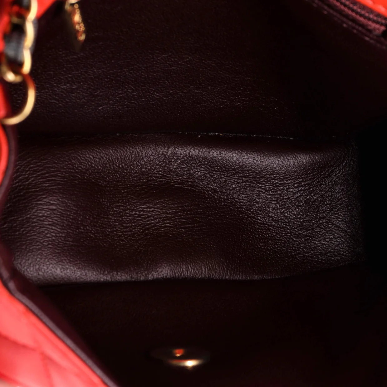 Two Tone Flap Bag Quilted Lambskin Mini - Deep Luxury