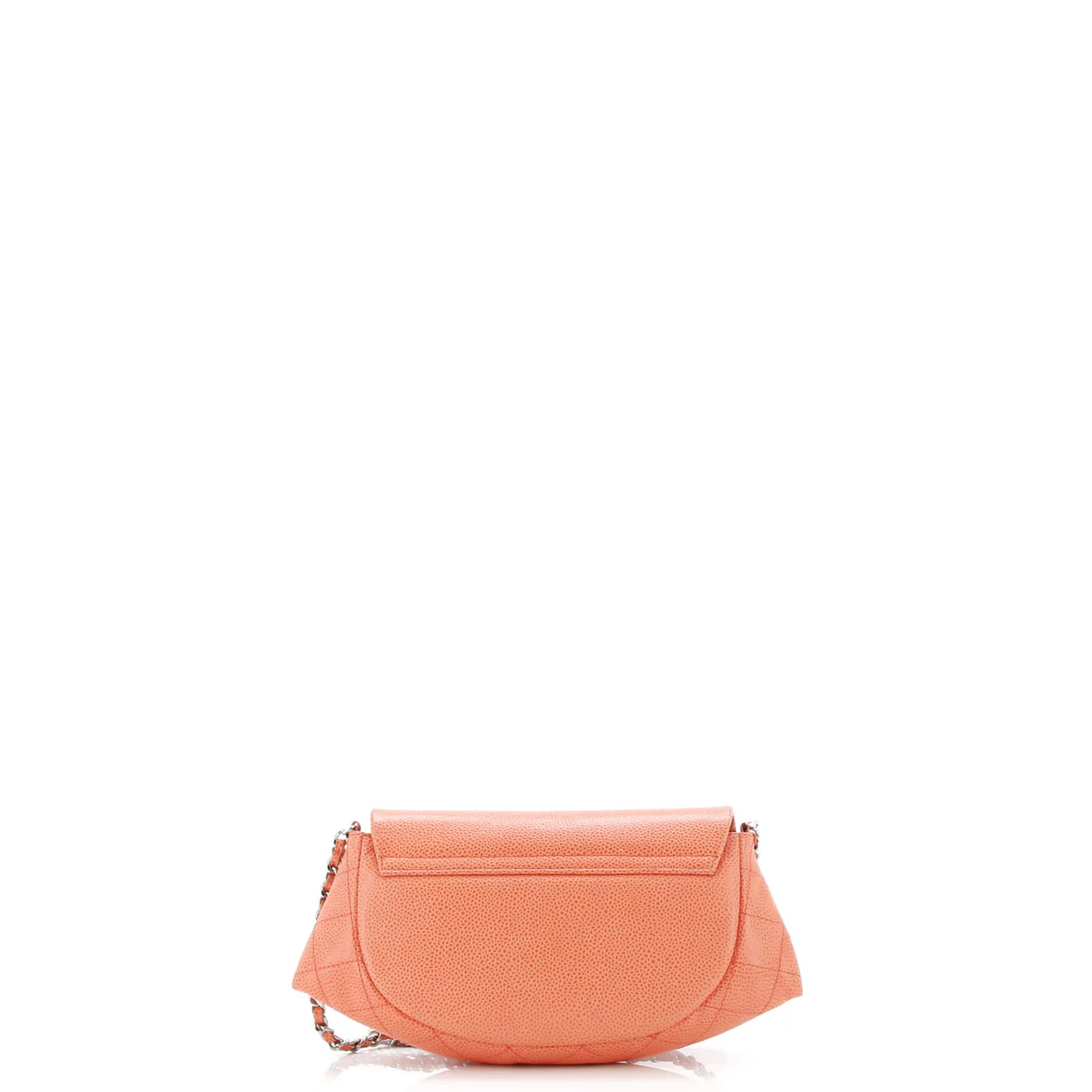 Half Moon Wallet on Chain Caviar - Deep Luxury