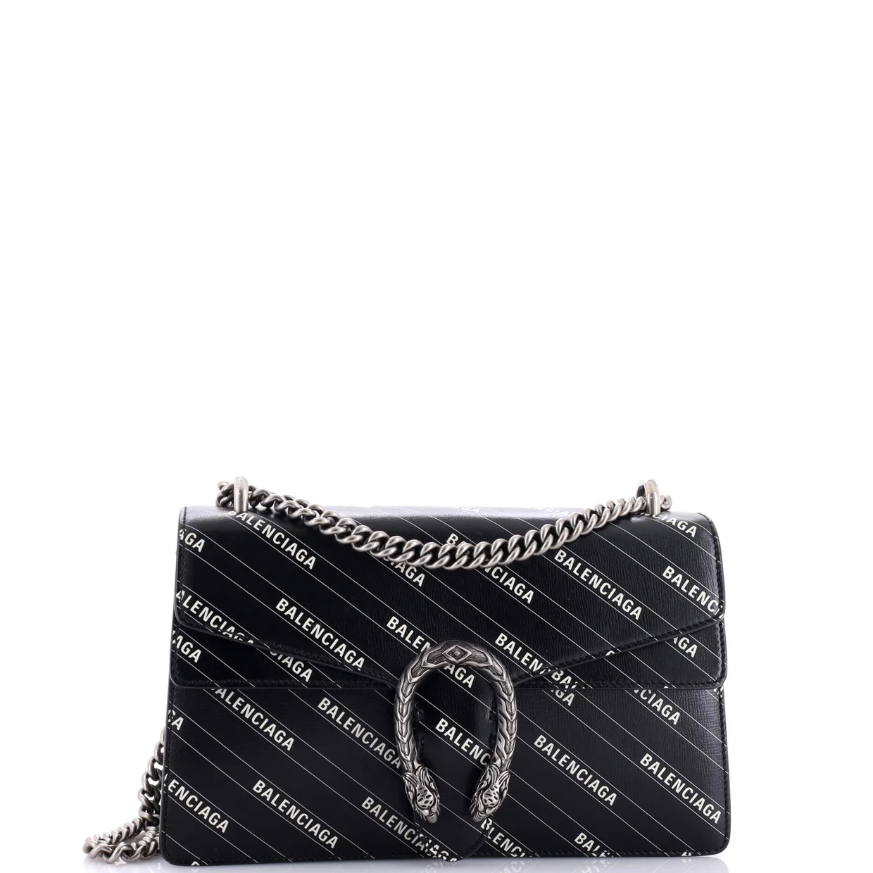 x Balenciaga The Hacker Project Dionysus Bag Logo Printed Leather Small - Deep Luxury