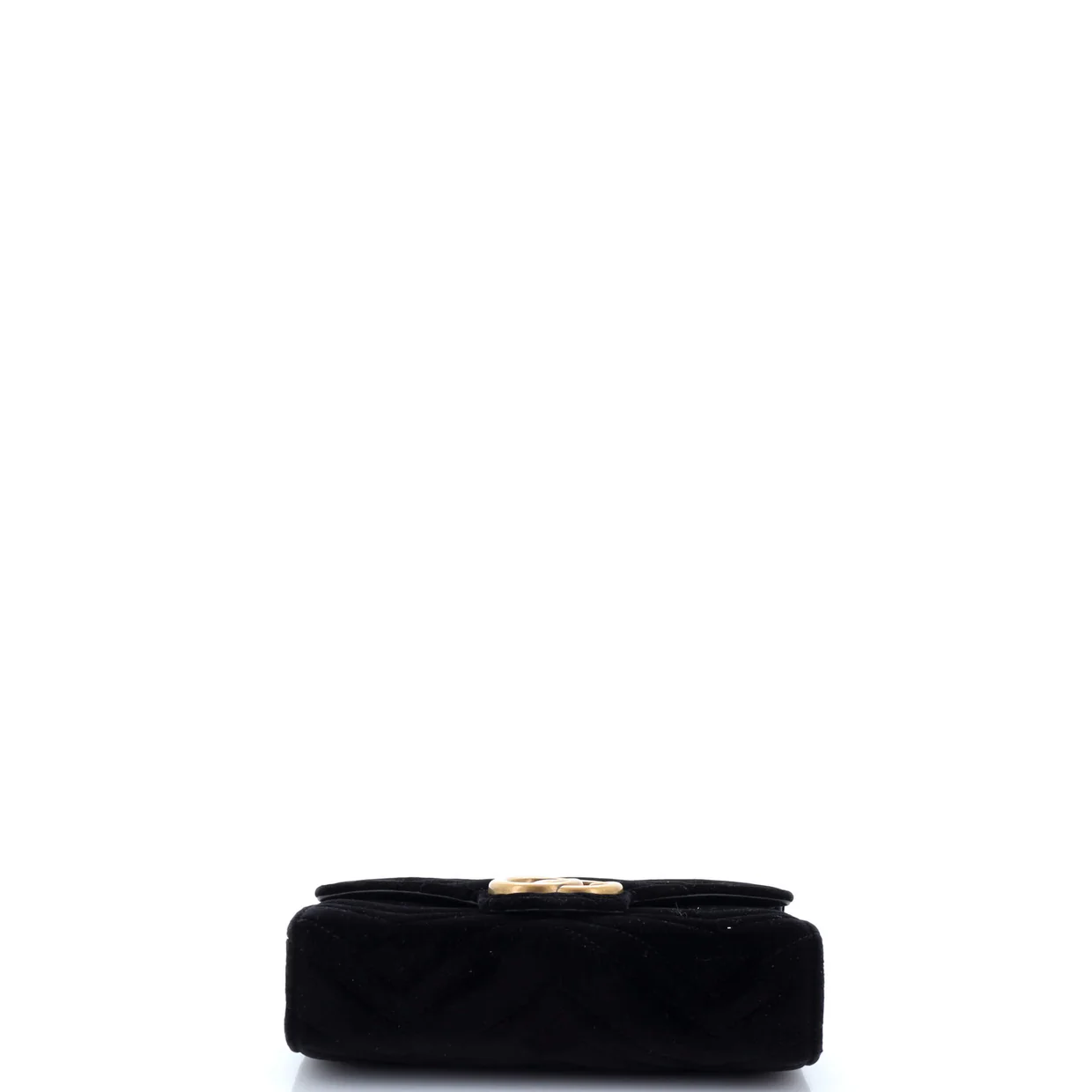 GG Marmont Chain Wallet Matelasse Velvet Mini - Deep Luxury
