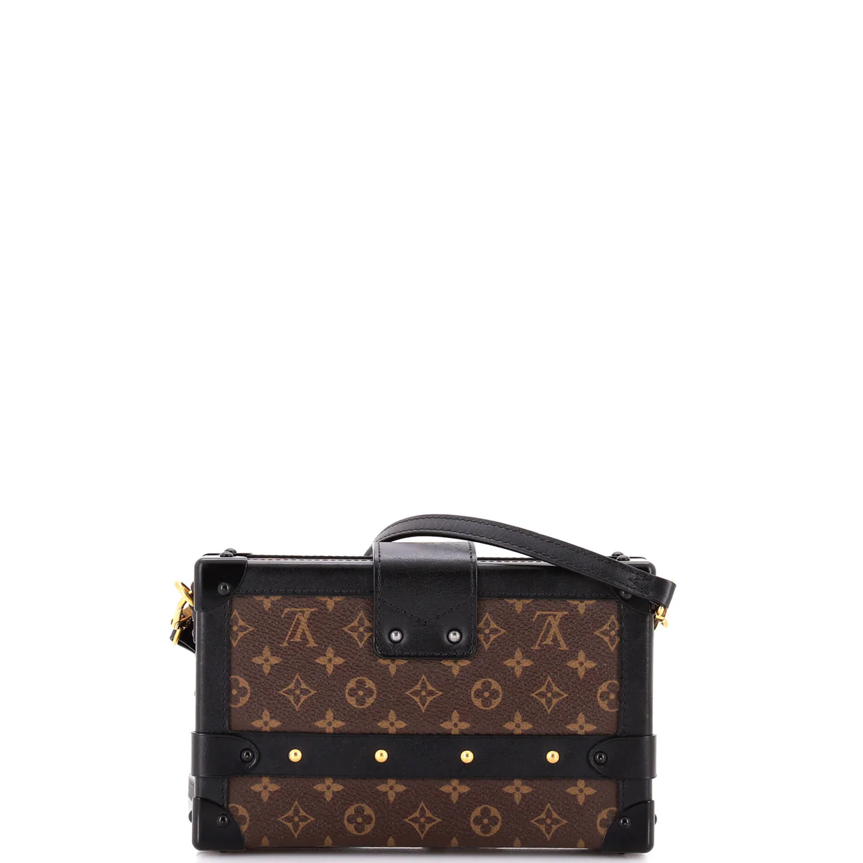 Petite Malle Handbag Monogram Canvas - Deep Luxury