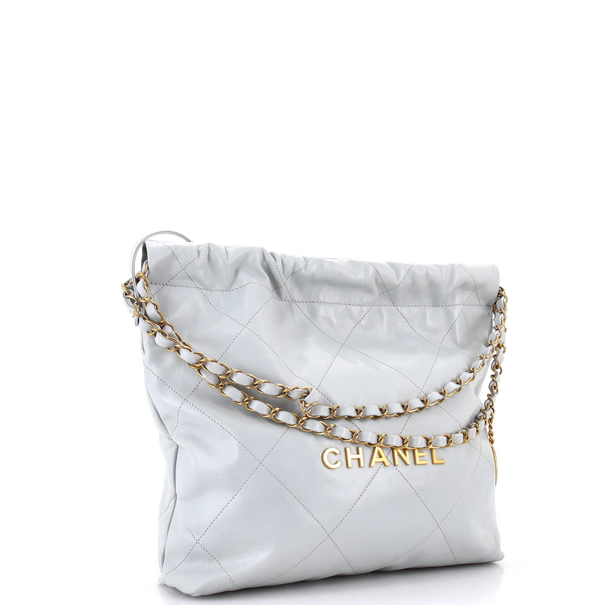 22 Chain Hobo Quilted Calfskin Small - Deep Luxury