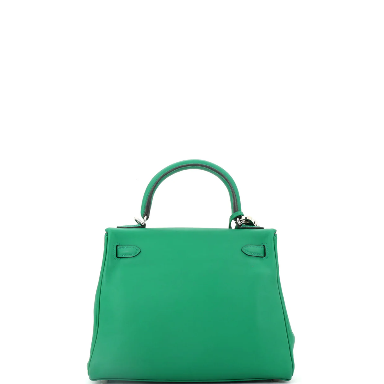 Kelly Handbag Vert Vertigo Swift with Palladium Hardware 25 - Deep Luxury