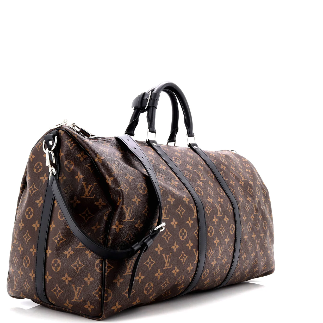 Keepall Bandouliere Bag Macassar Monogram Canvas 55 - Deep Luxury