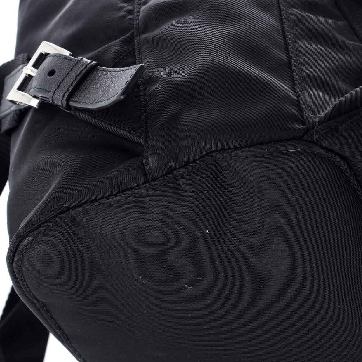 Vela Double Front Pocket Backpack Tessuto with Saffiano Leather Small - Deep Luxury