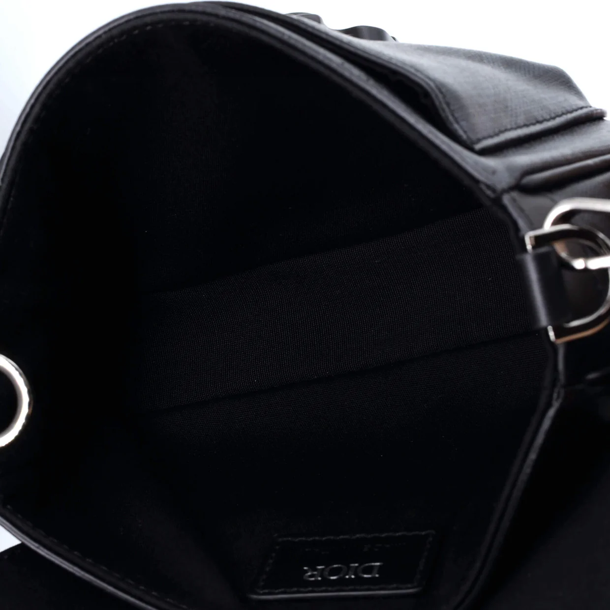 Hit the Road Flap Crossbody Bag CD Diamond Coated Canvas and Leather Mini - Deep Luxury