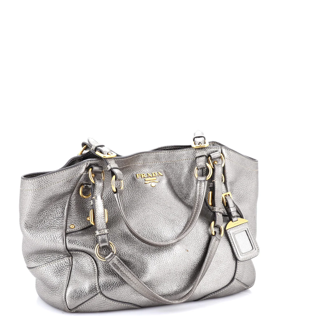 Buckle Strap Shoulder Bag Vitello Daino Medium - Deep Luxury