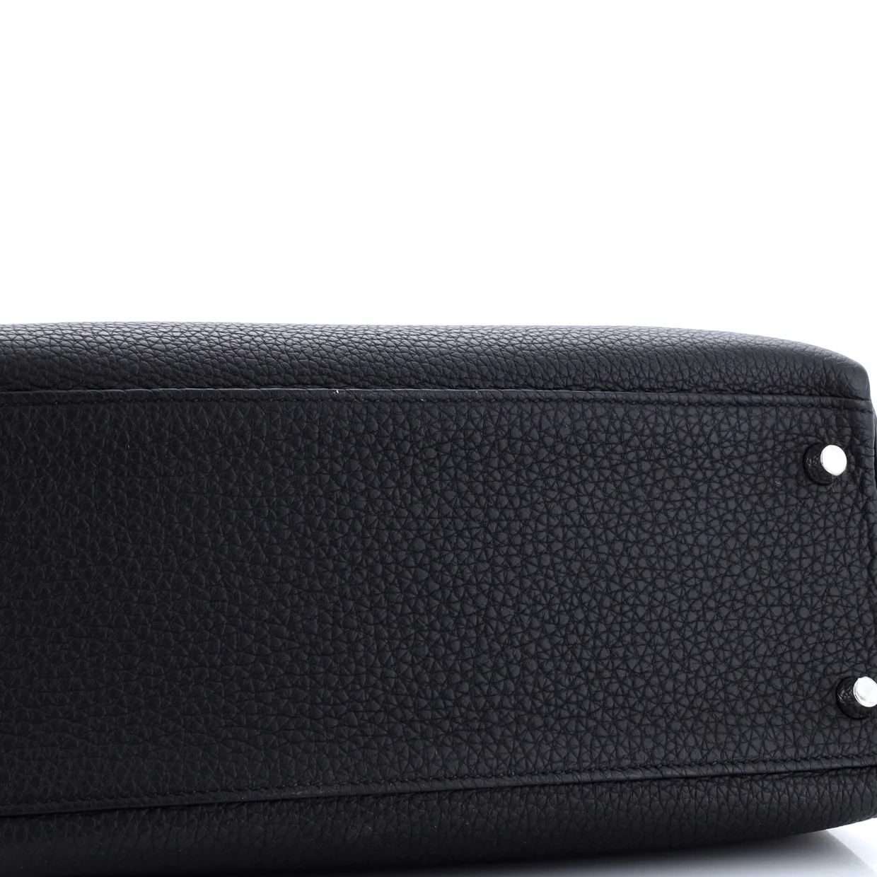 Kelly Handbag Noir Togo with Palladium Hardware 28 - Deep Luxury