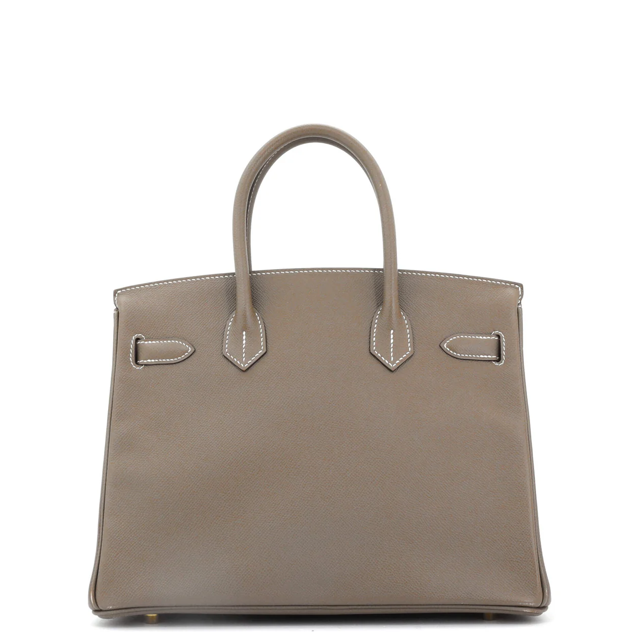 Birkin Handbag Grey Epsom with Gold Hardware 30 - Deep Luxury
