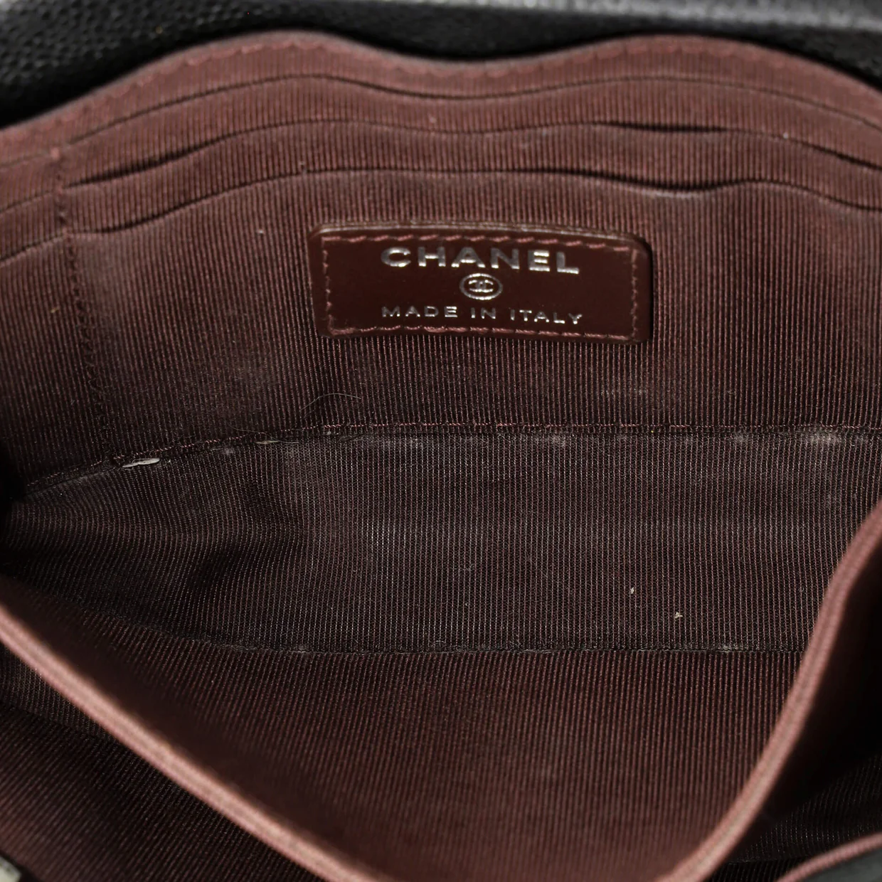 Wallet on Chain Quilted Caviar Mini - Deep Luxury