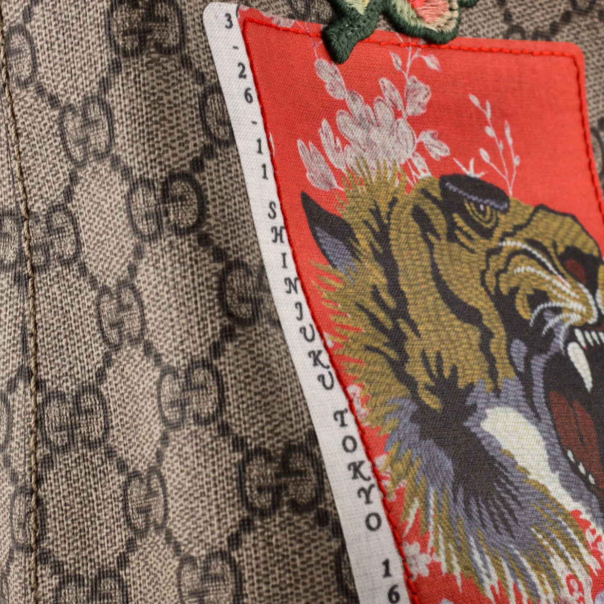 Courrier Convertible Soft Open Tote GG Coated Canvas with Applique Large - Deep Luxury