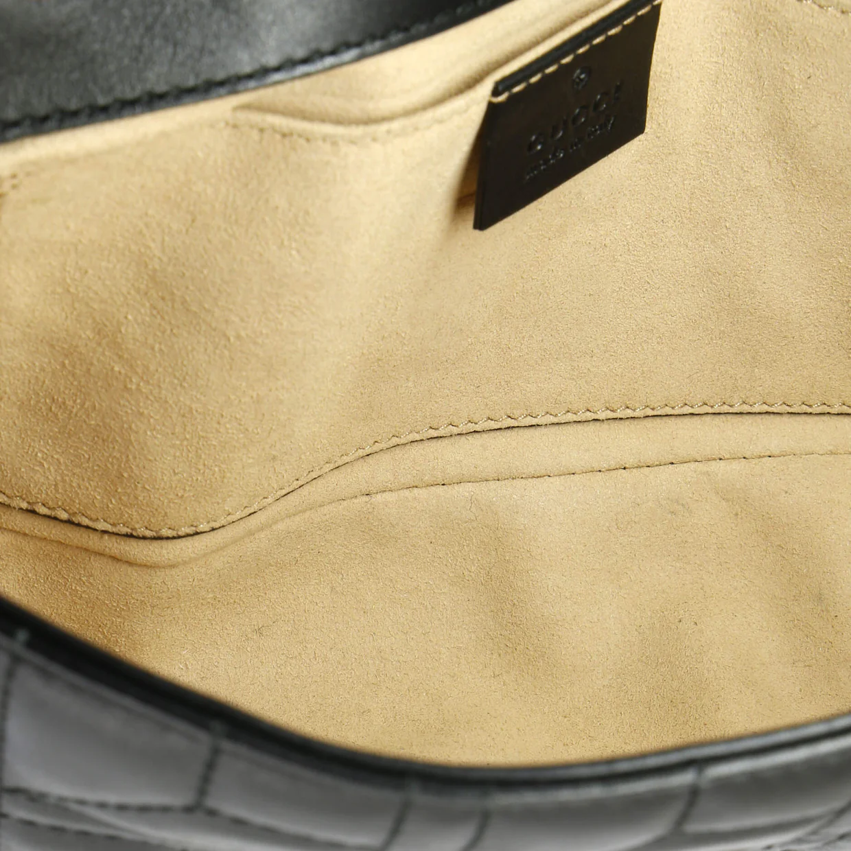 Pearly GG Marmont Flap Bag Embellished Matelasse Leather Mini - Deep Luxury