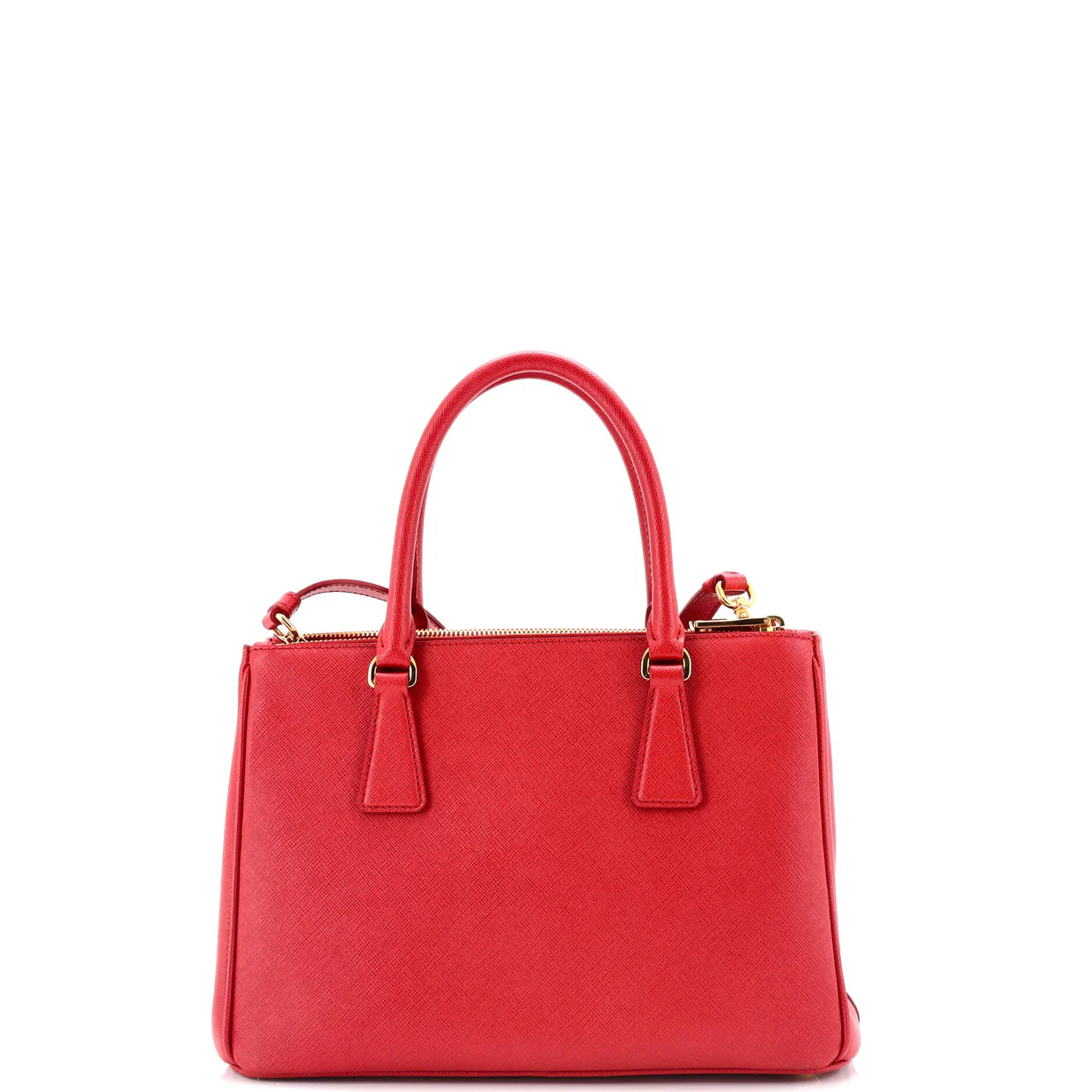Galleria Double Zip Tote Saffiano Leather Small - Deep Luxury