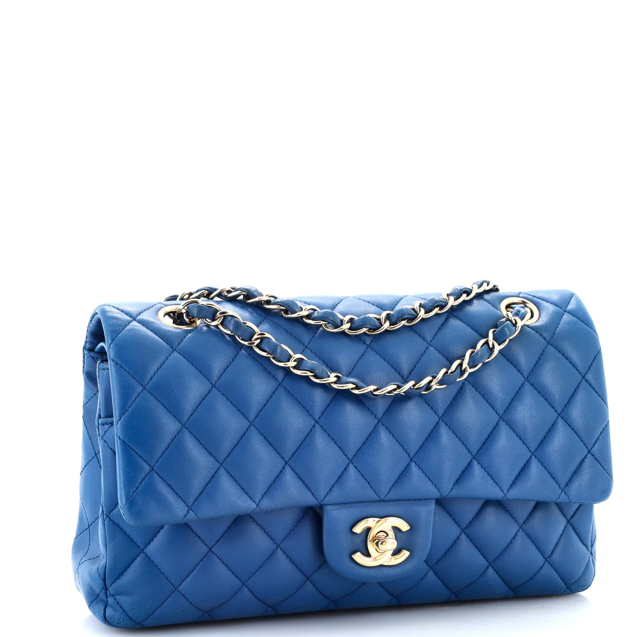 Classic Double Flap Bag Quilted Lambskin Medium - Deep Luxury
