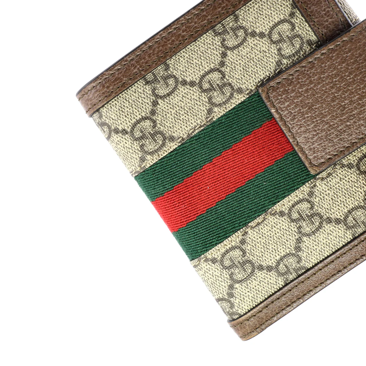 Ophidia French Flap Wallet GG Coated Canvas Compact - Deep Luxury