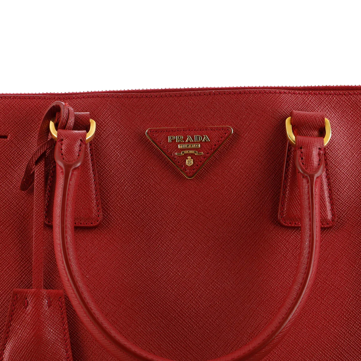 Double Zip Lux Tote Saffiano Leather Large - Deep Luxury