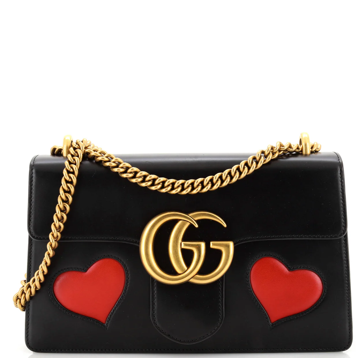 Marmont Chain Shoulder Bag Patchwork Leather Medium - Deep Luxury