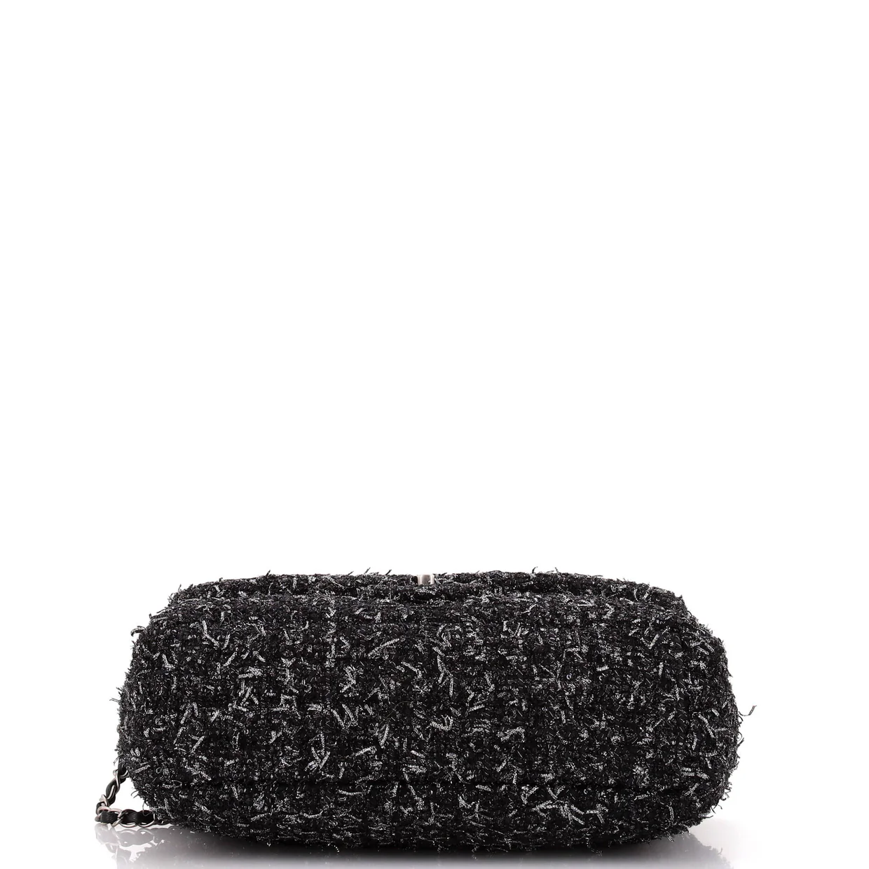 Classic Single Flap Bag Quilted Tweed Medium - Deep Luxury